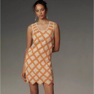 Maeve Sleeveless Crochet Mini Dress